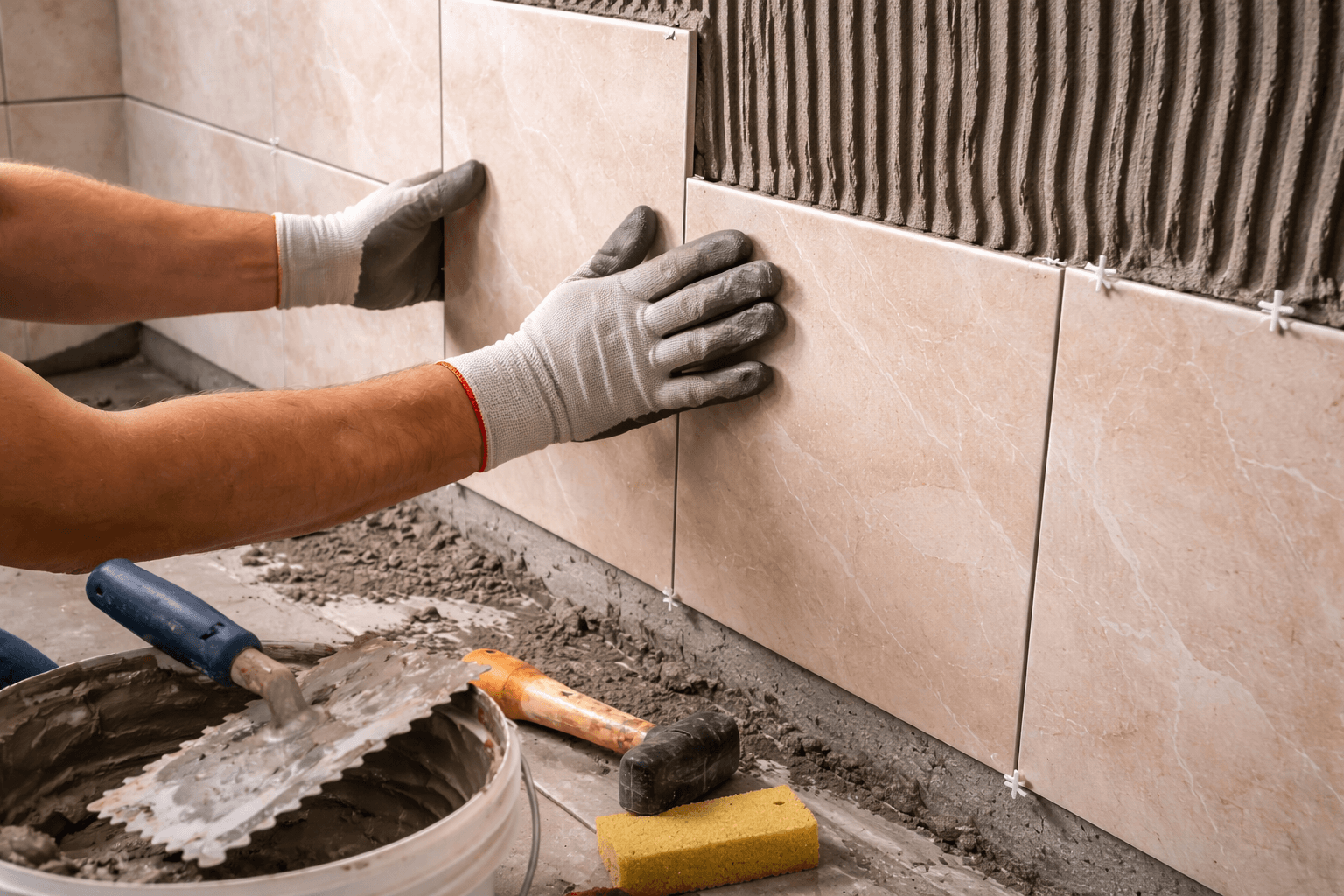 Pose de faïence professionnel